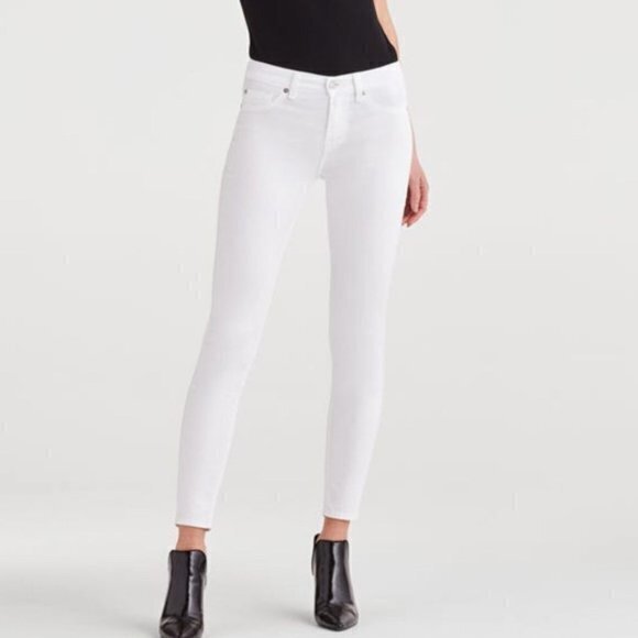 7 For All Mankind Ankle Skinny Jean with Faux Pockets Womens Size‎ 25 AU8327616A - Picture 1 of 9